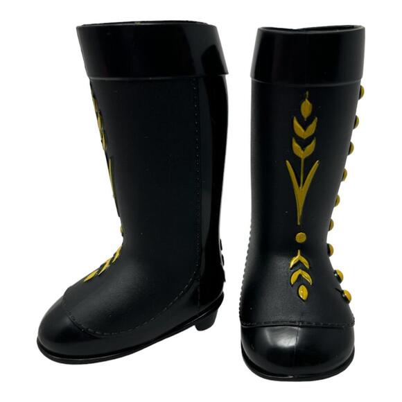 Disney Frozen 2 Anna Fashion Doll Shoes Black Boots Fits Jakks Walmart Exclusive - Picture 4 of 16